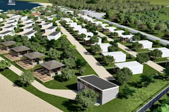 design resort site plan farm holiday park glamping master plan landscape
