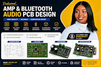design amplifier and bluetooth audio pcb