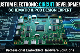 do custom electronic circuit development and schematic design