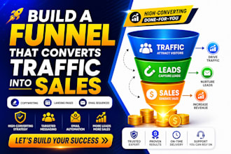 build sales funnel copy, landing page and email sequence