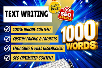 write a high quality blog post or article on any topic