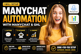 setup manychat automation manychat chatbot ghl