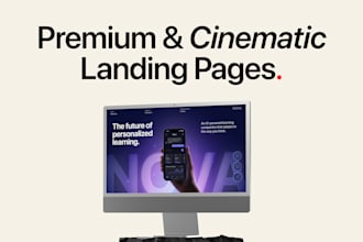 design a premium custom landing page or clone any site