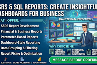 create ssrs reports and sql server reports for your business