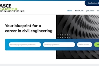 build wix engineering job board website construction job board website