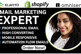 setup shopify and ecommerce email marketing flows in klaviyo and omnisend