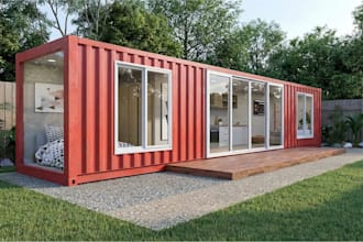 design container homes, tiny house plans, stadium courts and small apartment