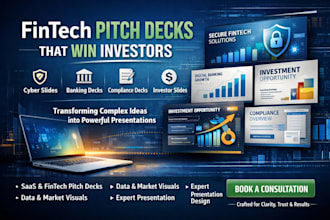 create cybersecurity compliance presentation design mobile banking startup deck