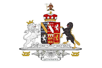 design coat of arms regal heraldic family crest logo
