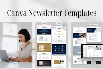 design beehiiv or substack responsive newsletter template for creators