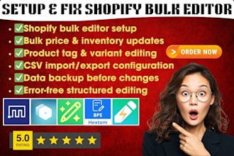 setup shopify bulk editor via ablestar platmart quicked it editengine hextom na