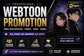 do webtoon comic manga and tapas promotion