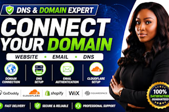 connect your domain, fix dns issues and setup business email