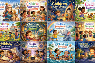 do children picture book illustration, children book illustration, children book