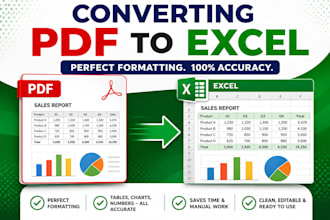 convert text pdf to excel and format it