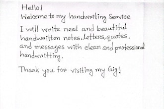 write beautiful handwritten notes and letters
