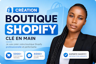 créer votre boutique shopify professionnel et moderne