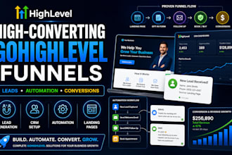 build gohighlevel sales funnel highlevel landing page ghl lead generation system