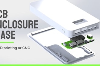 custom pcb enclosure and electronics case design for 3d printing or csc