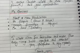 create neat and clean handwriting notes