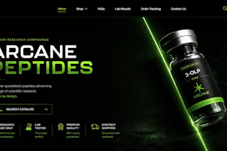 build peptide website peptide store research peptide woocommerce peptide website