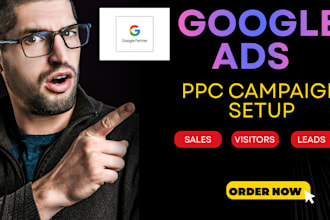 do setup and manage google ads adwords PPC campaign
