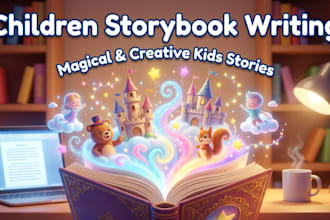 write magical children story books kids with love