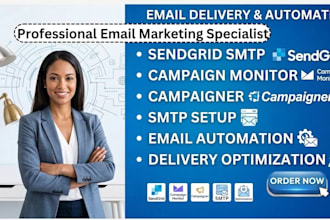 setup sendgrid smtp campaign monitor and campaigner email delivery automation