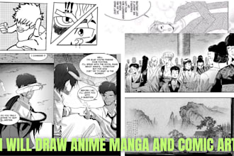 draw anime manga panels manga storyboards webtoon panel comic book artist shonen