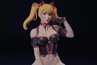 custom g8 nsfw character for animation,3d outfits design, VR game assets, daz 3d