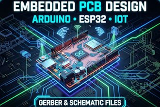 design embedded pcb, microcontroller circuit and hardware development solution