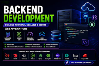 develop laravel rest apis and backend systems