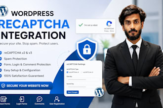 fix google recaptcha,website maintenance and security issues