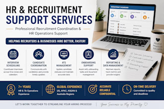 provide recruitment coordination and HR operations support