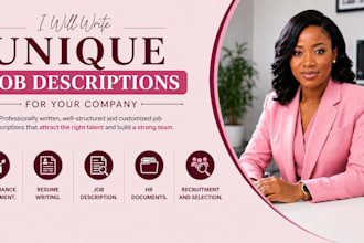 write unique job description for your company