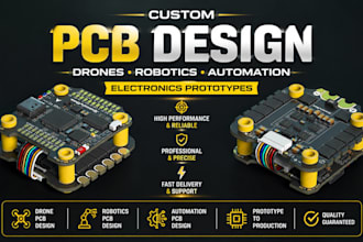 create custom pcb for drones, robotics, and automation, electronics prototype