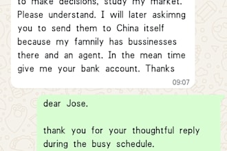 act as an agent for you in china