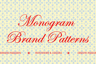 create branding style logo pattern, monogram vector patterns