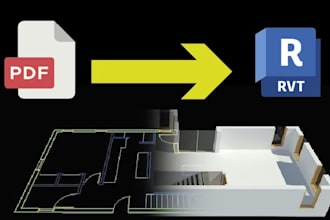 convert your PDF, sketch, or dwg into a professional revit bim model