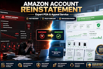 reinstate amazon seller account and write winning plan of action poa