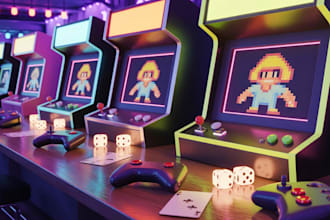 create 2d and 3d game development