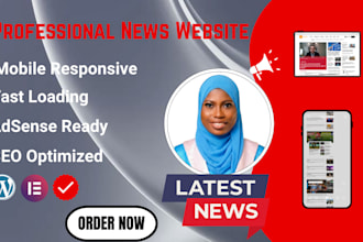 design a professional wordpress news website or blog