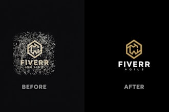 redesign your brand mark into a modern, professional logo