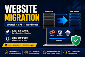 migrate website or cpanel account to new server safely