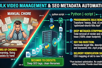batch rename and SEO metadata automation for bulk videos