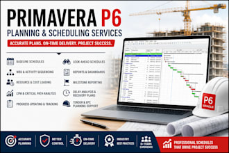 create gantt chart in primavera p6