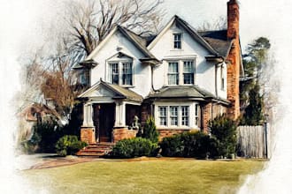 turn your home into watercolor painting