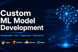 build custom machine learning, deep learning, ai models in python