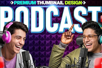 create podcast thumbnail in 1 hour