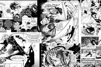 manga page comic art anime manga comic book webtoon illustration as manga artist